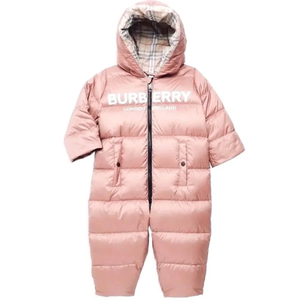 Burberry Baby Snowsuit With detachable Mittens & Booties / 6 Months NEW